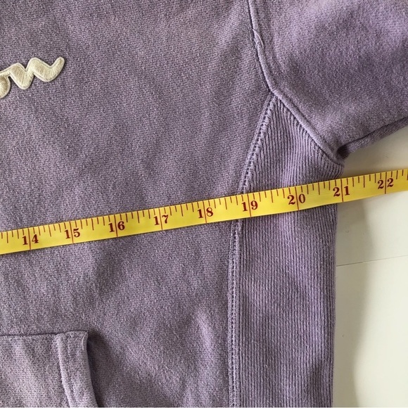 Champion Reverse Weave Womens Hoodie Size M Mauve with full spell out logo - Picture 6 of 15